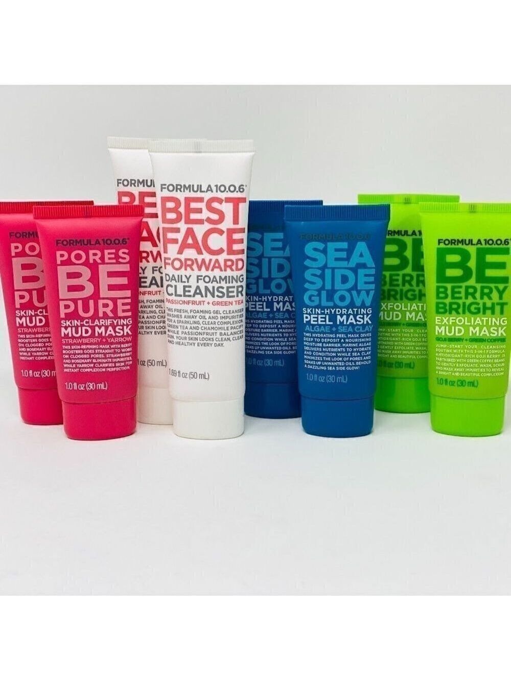 8pk-Formula 10.0.6-3 types of Masks & Cleanser